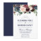 Navy Rose Burgundy Floral String Lights Wedding