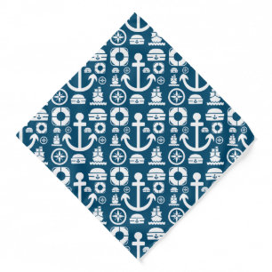 Navy sailor Element sea pattern Bandana