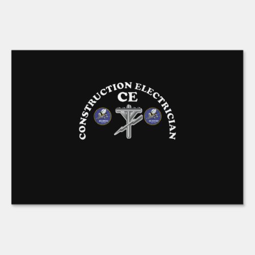 Navy Seabee Construction Electrician Rating Badge Sign