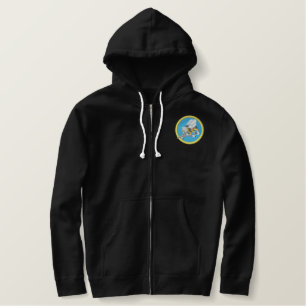 Navy Seabee Embroidered Hoodie