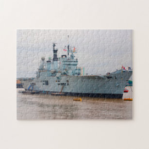 Navy Ships Tourist Attractions on the Thames. Jigs Jigsaw Puzzle