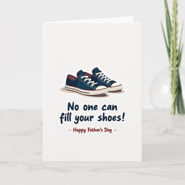 Navy Shoes Sweet Fathers Day Card (Front)