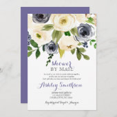 Navy Shower by Mail bridal shower Invitation (Front/Back)