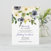 Navy Shower by Mail bridal shower Invitation (Standing Front)