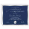 Navy & Silver Certificate of Completion Award