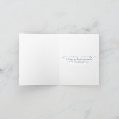 Navy Silver Glitter LOOK Snowflakes Thank You Card (Inside)