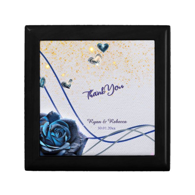 Navy Silver Gold gift box (Front)