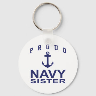 Navy Sister Keychain