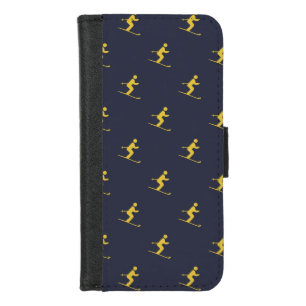 Navy Skier iPhone 8/7 Wallet Case