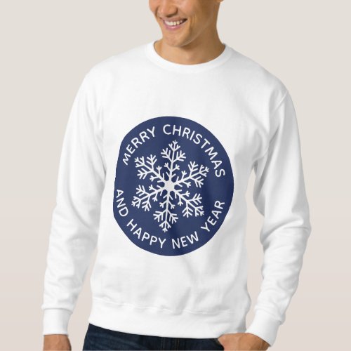 Navy Snowflake Festive Sweatshirt