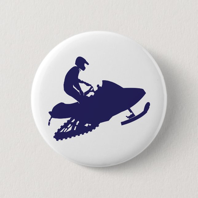 Navy-Snowmobiler Button (Front)