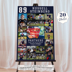 Navy Sports Senior Night Graduation 20 Photos Foam Board
