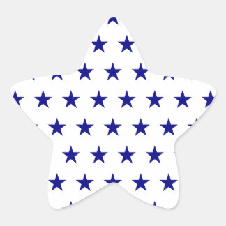 Navy Star Pattern Star Sticker