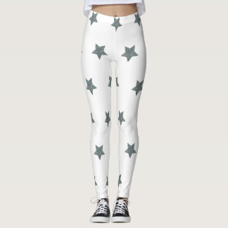 Navy Star print leggings activewear