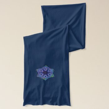 Navy Star Scarf by MaKaysProductions at Zazzle