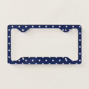 Navy Stars License Plate Frame