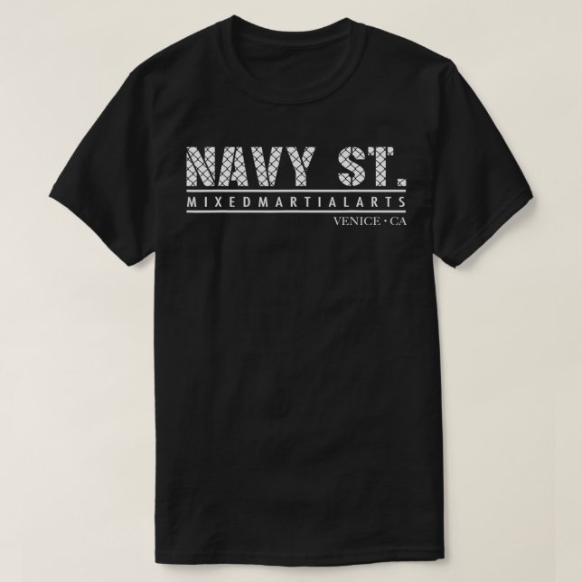 Navy Street MMA Mied Martial Arts Official Fightin T-Shirt (Design Front)