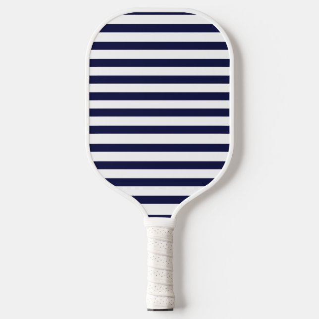 Navy Stripe Pickleball Paddle (Front)