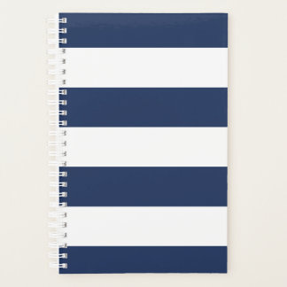 Navy Striped Planner