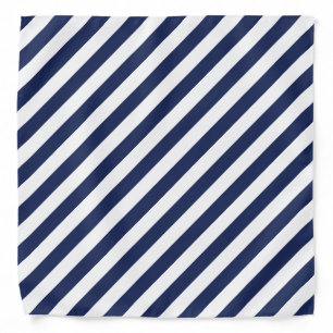 Navy Stripes Bandana