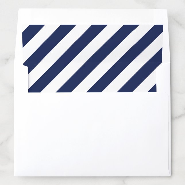 Navy Stripes Envelope Liner (In Envelope)