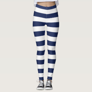 Navy Stripes Leggings