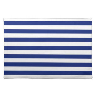 Navy Stripes Nautical Decor Cloth Placemat