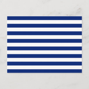Navy Stripes Nautical Decor Postcard