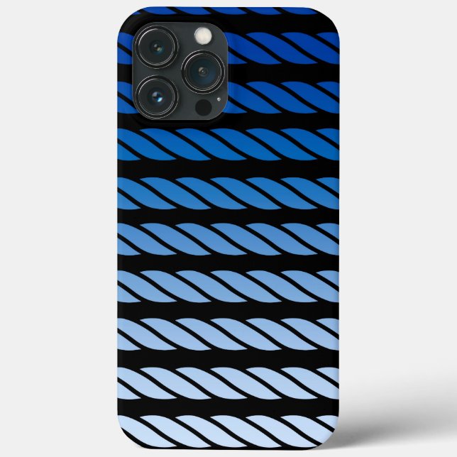 Navy Stripes Nautical Pattern Case-Mate iPhone Case (Back)