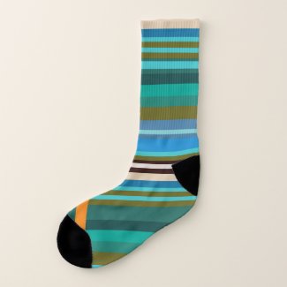 Navy Stripes Socks