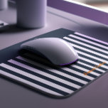 Navy Stripes | The Modern Gentleman's Monogram Mouse Pad<br><div class="desc">Personalized mouse pads are the answer to a dull desk. Co-workers, teachers & friends will love our mouse pads. Make sure to buy one for yourself to spruce up your work life! Everyone has a computer and mouse pads are a necessity for working on your desktop or laptop! The pinstripes...</div>