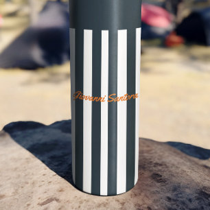 Navy Stripes   The Modern Gentleman's Monogram Thermal Tumbler
