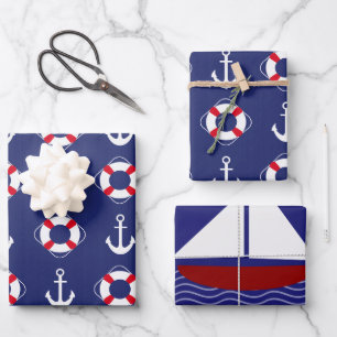 Navy style beautiful paper for your gifts