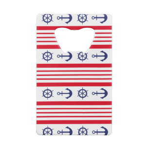 Navy style for your beautiful days credit card bottle opener