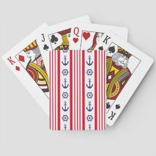 Navy style   poker cards