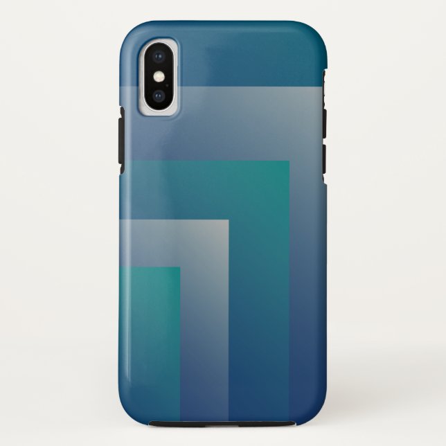 Navy teal gray Case-Mate iPhone case (Back)