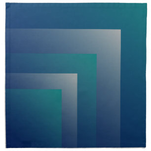 Navy teal gray cloth napkin
