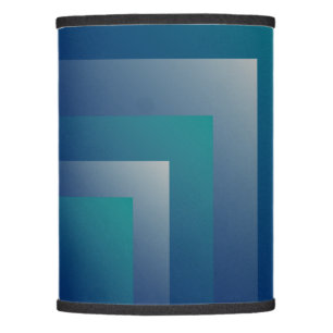 Navy teal gray lamp shade