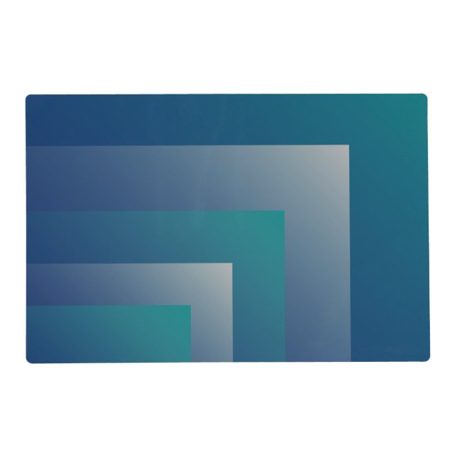 Navy teal gray placemat (Front)