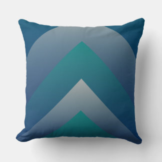 Navy teal gray throw pillow