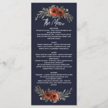 Navy Terracotta Boho Floral