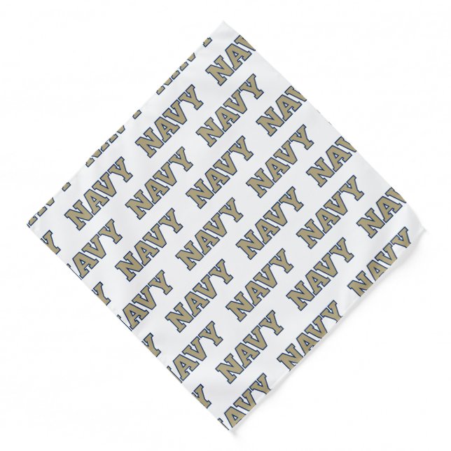 NAVY Text Logo Bandana (Front)