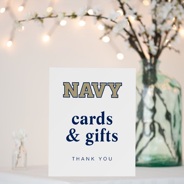 NAVY Text Logo | Graduation Foam Board (In Situ (Wedding))