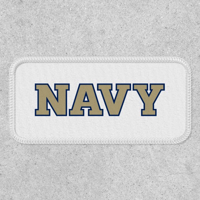 NAVY Text Logo Patch (Front)