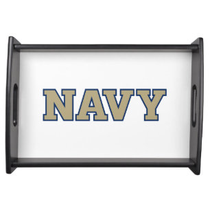 NAVY Text Logo Serving Tray