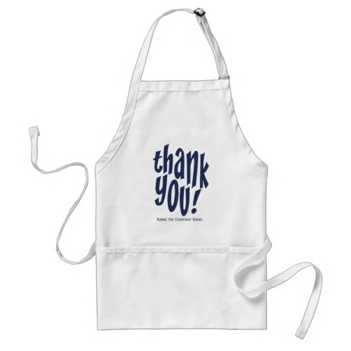 Navy Thank You Appreciation Adult Apron