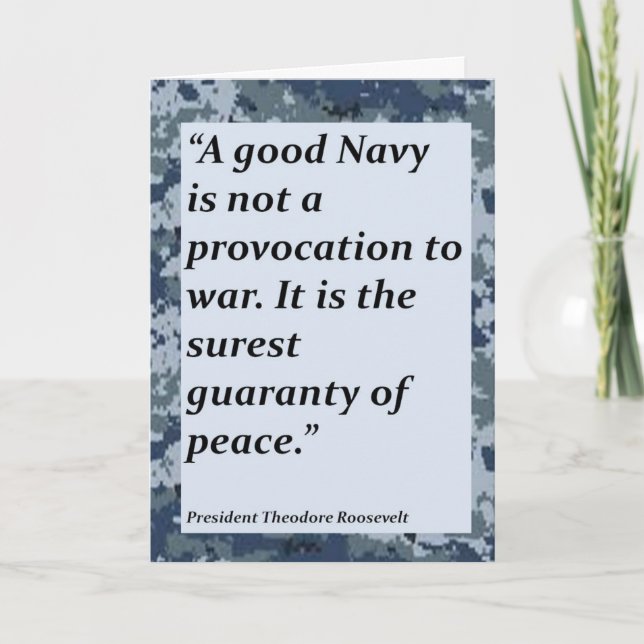 Navy Thank You for your service Card (Front)