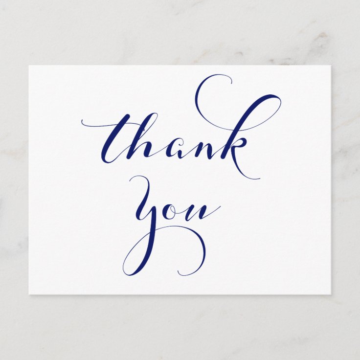 Navy thank you postcards | Zazzle