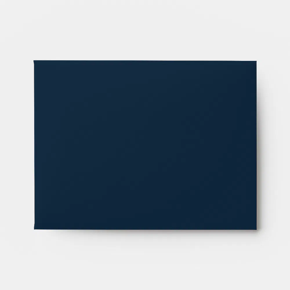 Navy Tropical Wedding Theme Thank You Envelope