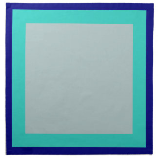 Navy Turquoise and Blue-Gray Napkins